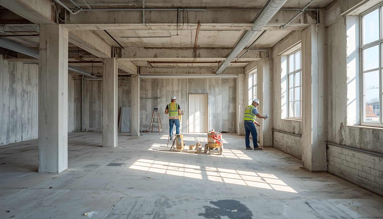 Drylining Gillingham team at work on a commercial fit-out